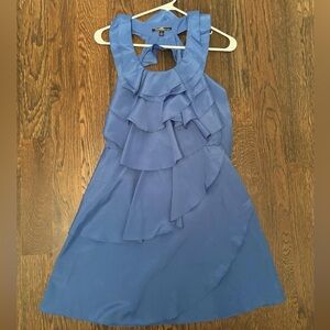 Blue ruffle dress